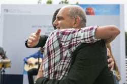 Dedication ceremony of the renovated Stone Administration Building