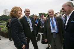 Dedication ceremony of the renovated Stone Administration Building