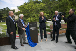 Dedication ceremony of the renovated Stone Administration Building
