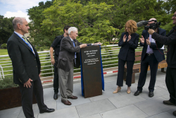 Dedication ceremony of the renovated Stone Administration Building