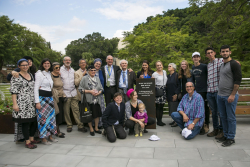 Dedication ceremony of the renovated Stone Administration Building