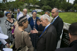 Dedication ceremony of the renovated Stone Administration Building