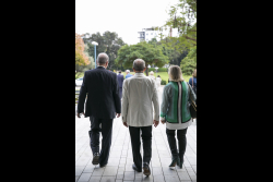 Dedication ceremony of the renovated Stone Administration Building