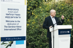 Dedication ceremony of the Gershon Kekst International Office