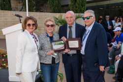 Celebrating Giving: Marking new inscriptions on the International Plaza Donor Wall
