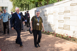 Celebrating Giving: Marking new inscriptions on the International Plaza Donor Wall