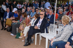 Celebrating Giving: Marking new inscriptions on the International Plaza Donor Wall