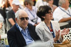 Celebrating Giving: Marking new inscriptions on the International Plaza Donor Wall