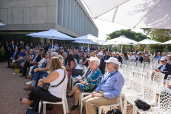 Celebrating Giving: Marking new inscriptions on the International Plaza Donor Wall