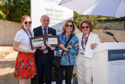Celebrating Giving: Marking new inscriptions on the International Plaza Donor Wall