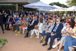 Celebrating Giving: Marking new inscriptions on the International Plaza Donor Wall