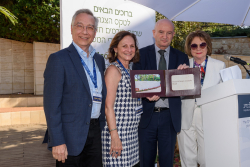 Celebrating Giving: Marking new inscriptions on the International Plaza Donor Wall