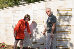 Celebrating Giving: Marking new inscriptions on the International Plaza Donor Wall
