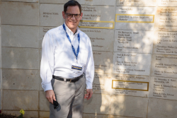 Celebrating Giving: Marking new inscriptions on the International Plaza Donor Wall
