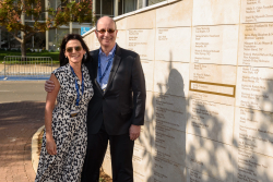 Celebrating Giving: Marking new inscriptions on the International Plaza Donor Wall