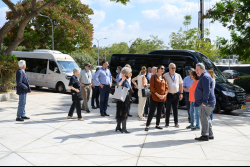 Tour of development projects under construction on campus