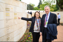 Celebrating Giving: Marking new inscriptions on the International Plaza Donor Wall