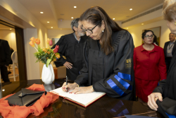 Private reception for Doctor of Philosophy honoris causa recipients