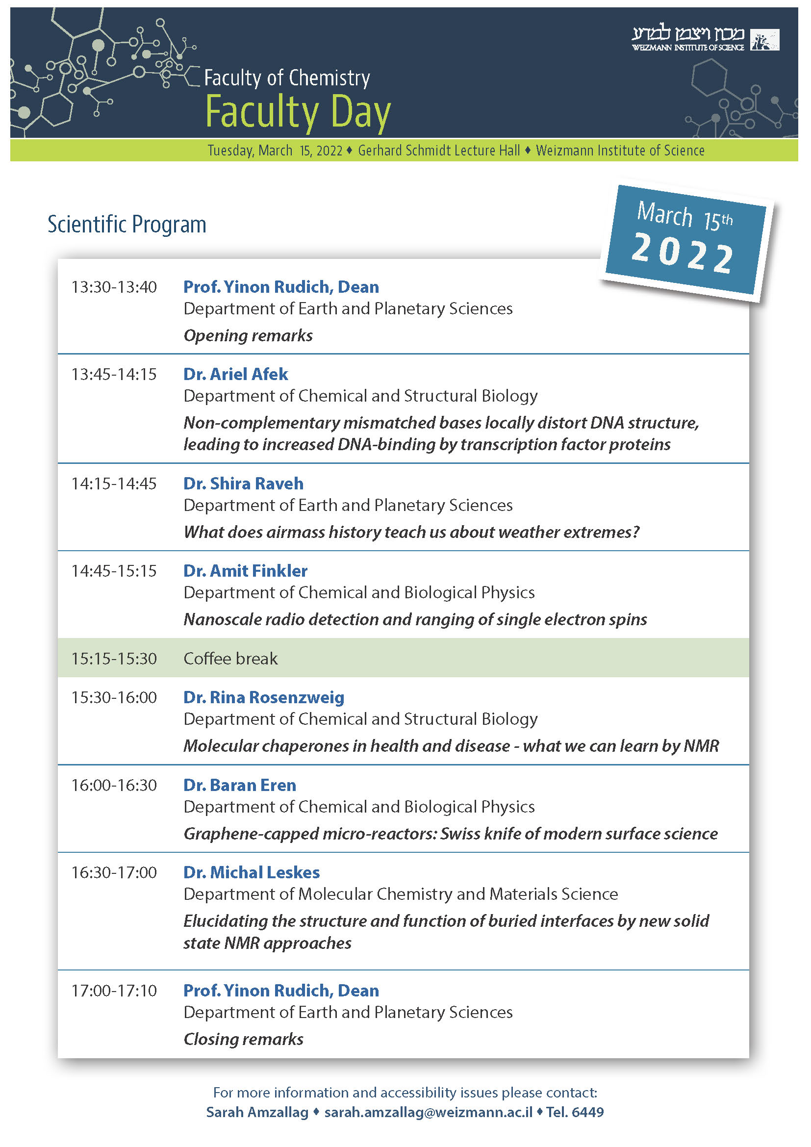 Program Faculty Day 2022