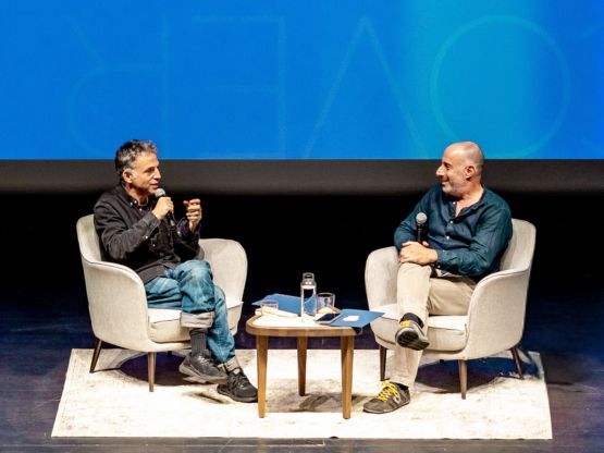 אתגר קרת ורועי עוזרי | צילום: חנה נודלמן