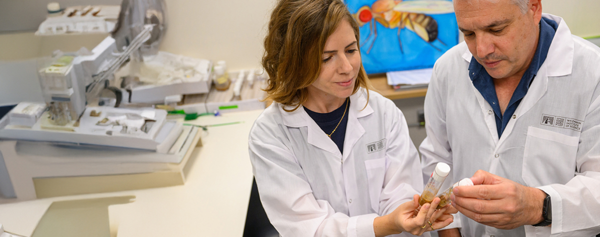 (l-r) Dr. Tslil Braun and Prof. Eli Arama