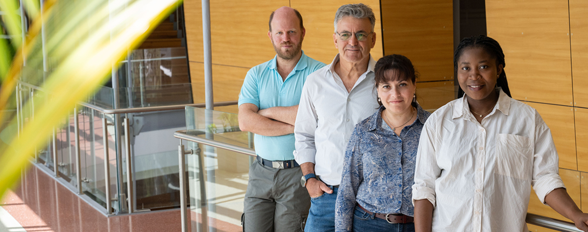 (l-r) Oren Shatz, Prof. Zvulun Elazar, Dr. Milana Fraiberg and Damilola Isola