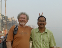 w Bhartendu at the Ganga River 2014