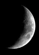 The moon, imaged individual slices and stiched by Iair Arcavi