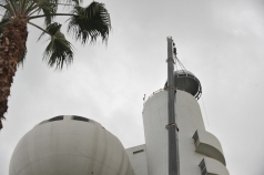 Lifting the Dome into place