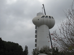 Lifting the Dome into place