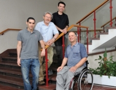 Xenon group - first generation - Prof.  Ehud Duchovni, Prof. Eilam Gross, Prof. Amos Breskin and Dr. Ofer Vitels
